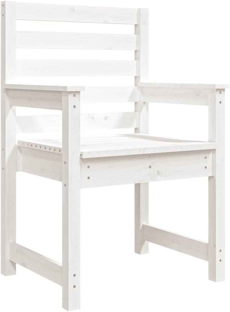 vidaXL Gartenstühle 2 STK., Gartenstuhl mit Rückenlehne Armlehnen, Gartensessel Terrassenstuhl Holzr