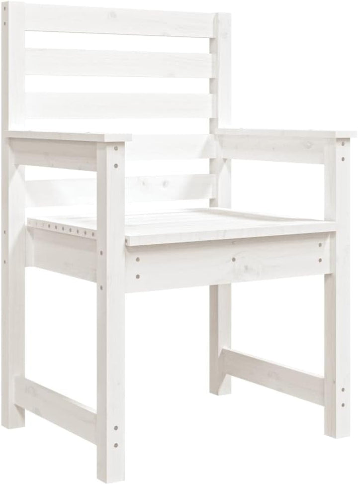 vidaXL Gartenstühle 2 STK., Gartenstuhl mit Rückenlehne Armlehnen, Gartensessel Terrassenstuhl Holzr