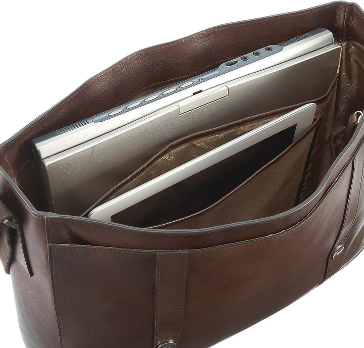 Esquire Vienna Bags Messenger mit Laptopfach 40 cm Mocca, Mocca
