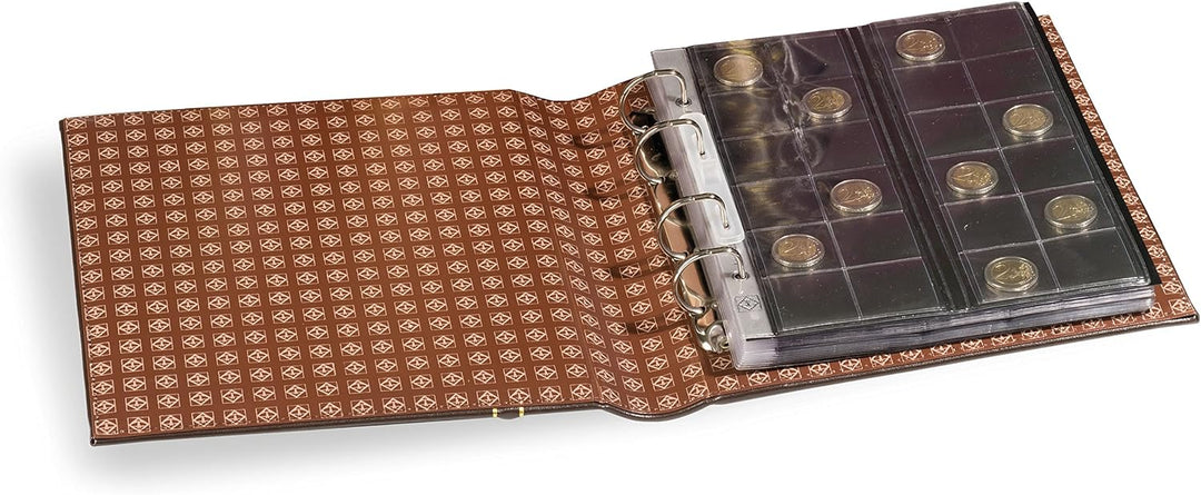 Leuchtturm 341940 Ringbinder OPTIMA - Sammel-Ledermappe im Classic-Leder Design - inkl. Schutzkasset