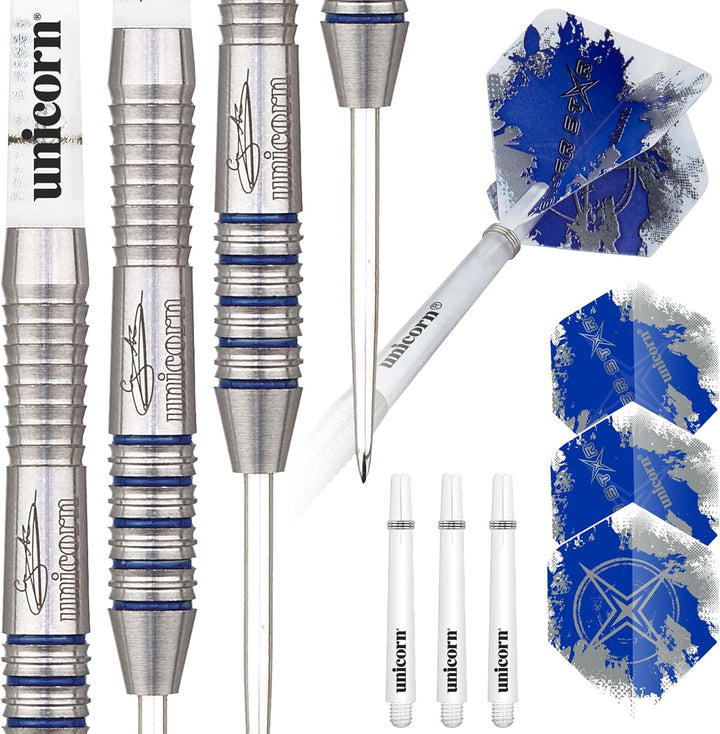 Unicorn Einhorn Herren Silber Star Gary Anderson 23 g Silber, 23 g Silber