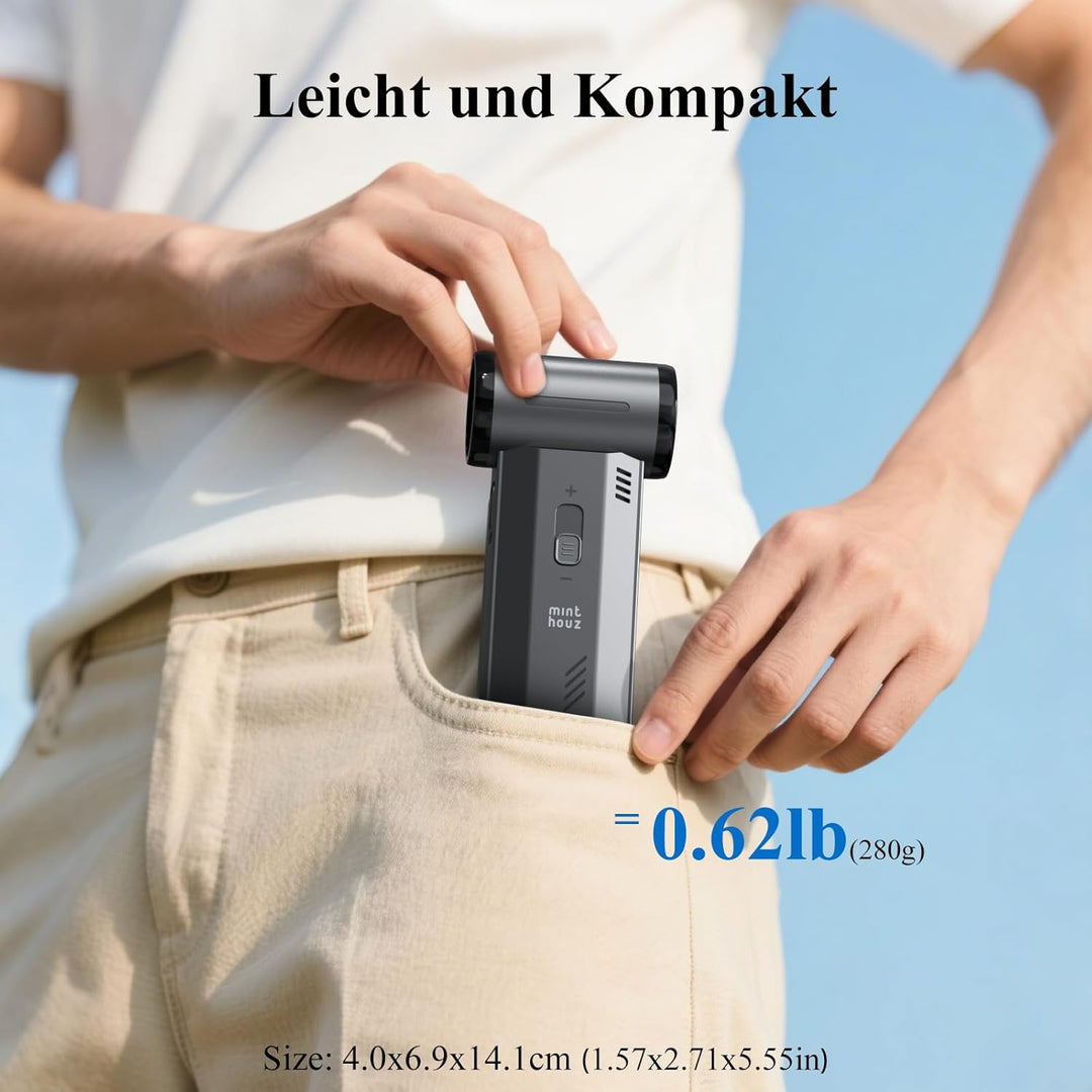 Minthouz Elektrische Staubgebläse Druckluftspray, 180000 U/min Electric Air Duster Wiederaufladbare