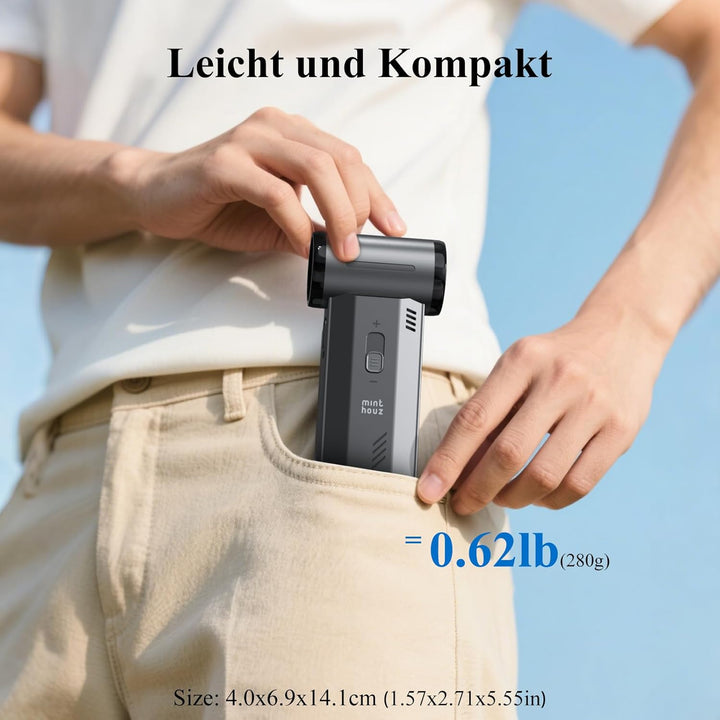 Minthouz Elektrische Staubgebläse Druckluftspray, 180000 U/min Electric Air Duster Wiederaufladbare