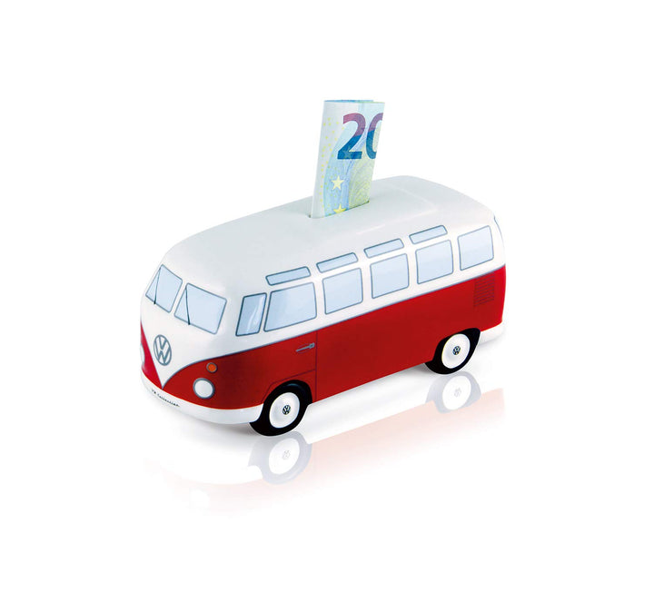 BRISA VW Collection - Volkswagen Spar-Büchse-Schwein-Dose im T1 Bulli Bus Samba Design (Classic Bus/