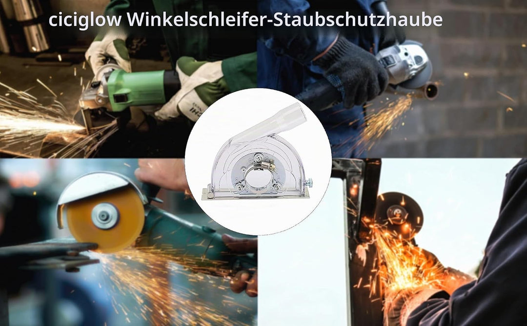 Staubabsaugung für Winkelschleifer, Staubschutzhaube für Winkelschleifer, professionelle Absaughaube