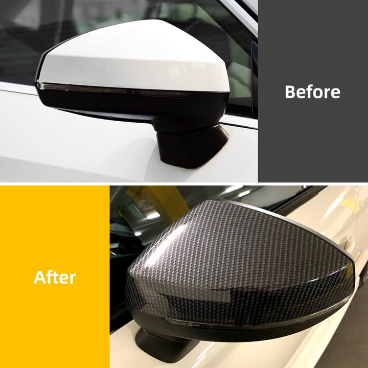 Auto Spiegelkappen1 Paar Tür Aussenspiegelkappe Rückspiegelkappe Seitenspiegel Abdeckungen für A-udi