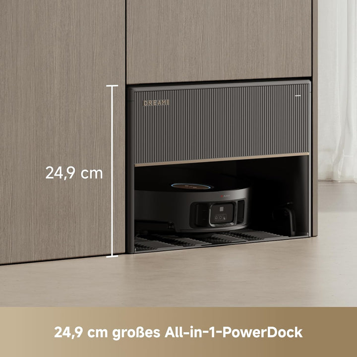 dreame X50 Master Staubsaugerroboter mit 24,9cm Basisstation, automatisches Nachfüllen und Entleeren