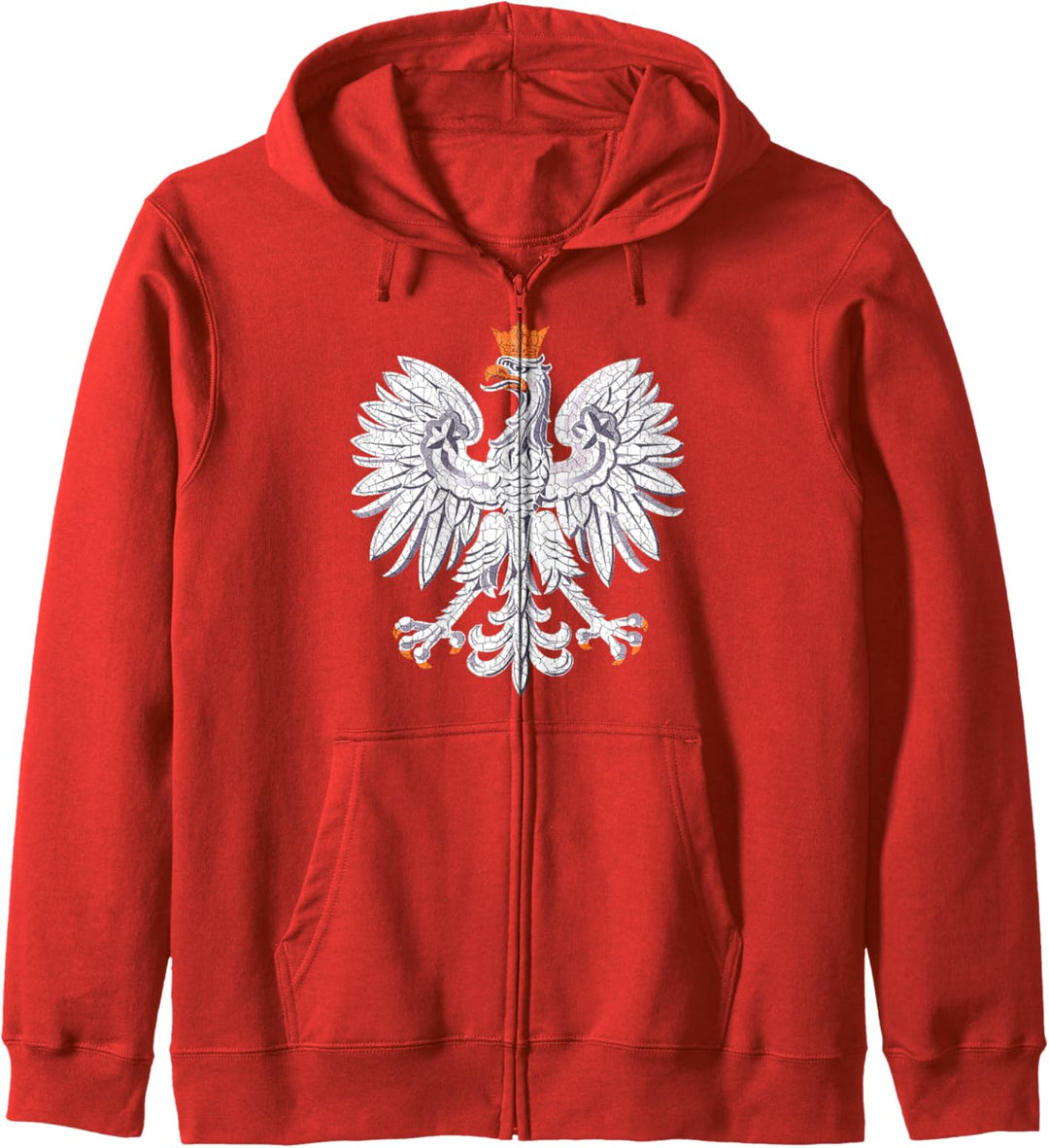 Polen Adler Polnisches Symbol Zeichen Vintage Retro Kapuzenjacke