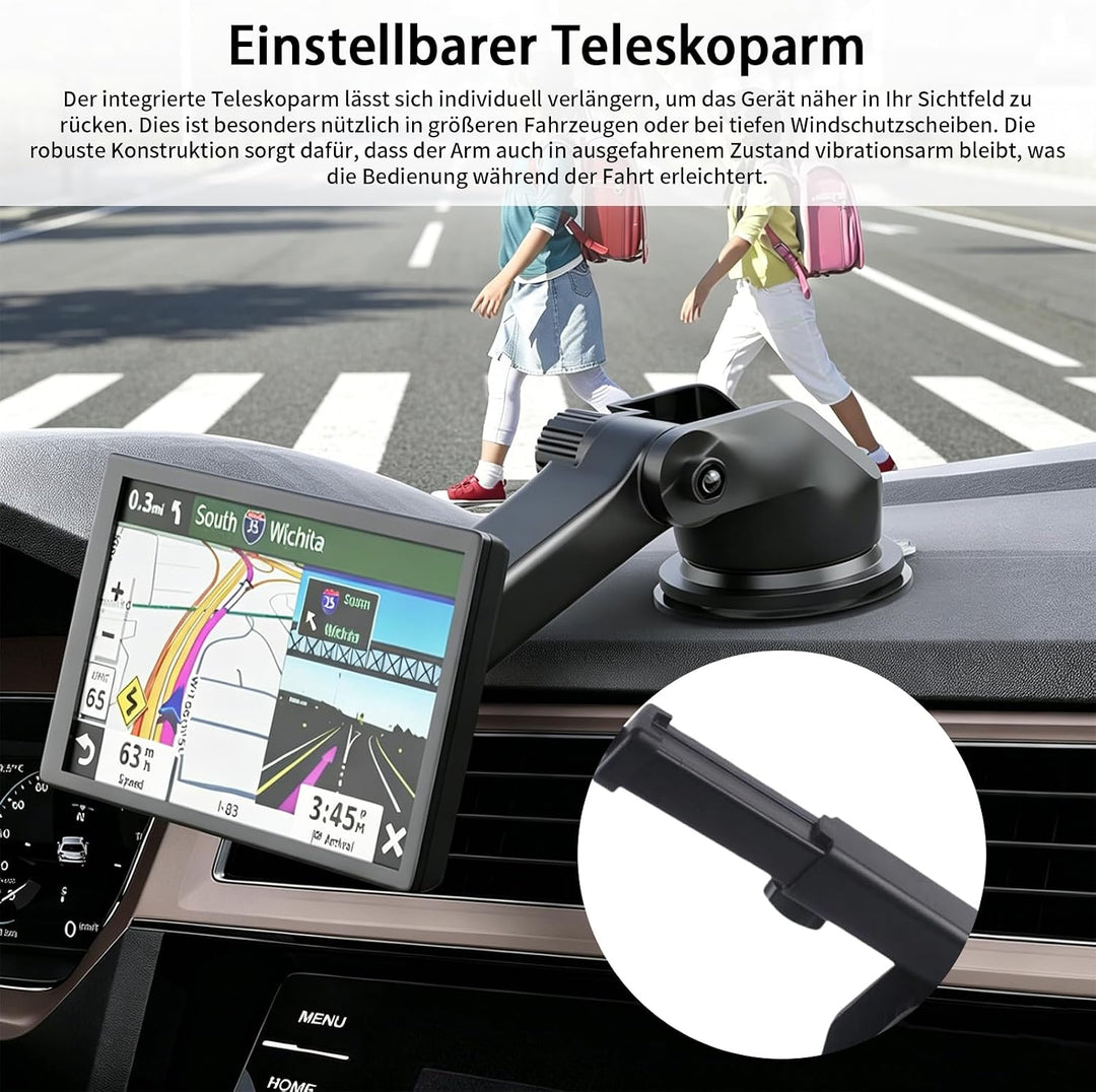 Saugnapfhalterung für Garmin, Ersatz Kugelgelenk Saugnapf Halterung, Halterung für Carplay Bildschir