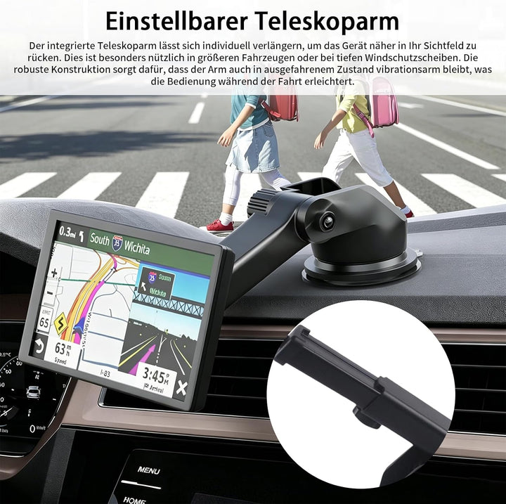 Saugnapfhalterung für Garmin, Ersatz Kugelgelenk Saugnapf Halterung, Halterung für Carplay Bildschir