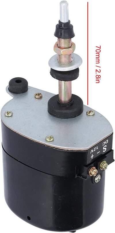 12V Scheibenwischermotor, Wischermotor Traktor DC 12V Scheibenwischermotor aus Metall 105° Wischfeld