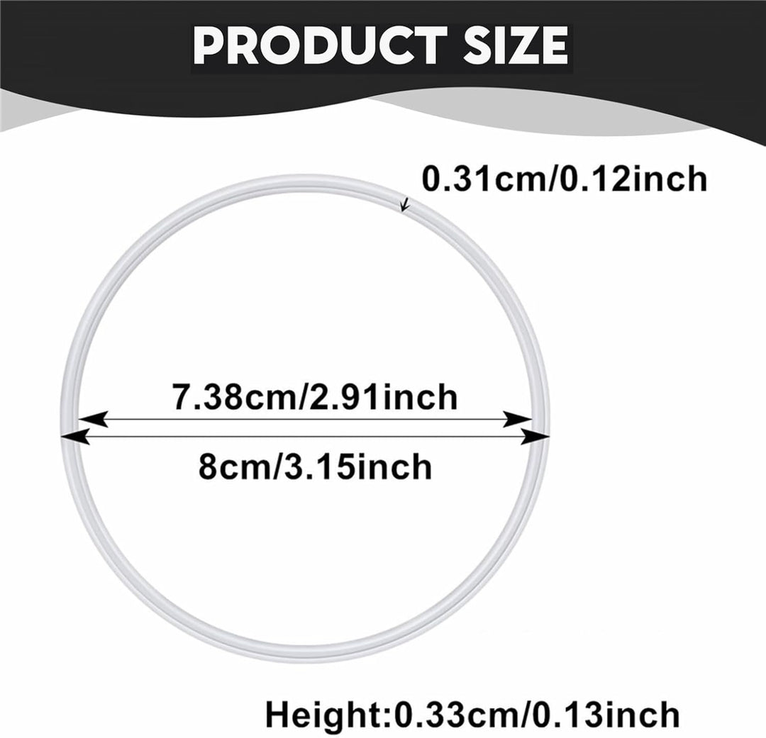 6 Stück Siegelring, Mixer Ersatzteile Neue Ersatzdichtungen Gummidichtring Weisser O-Ring Flexible T