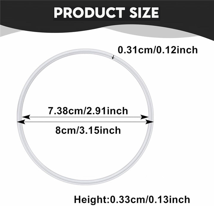 6 Stück Siegelring, Mixer Ersatzteile Neue Ersatzdichtungen Gummidichtring Weisser O-Ring Flexible T