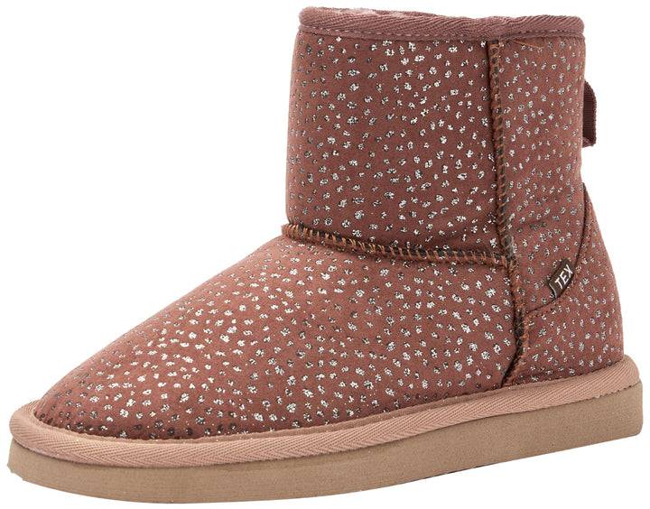 s.Oliver Mädchen Winterstiefeletten ohne Absatz Gefüttert Glitzer 32 EU Old Pink, 32 EU Old Pink