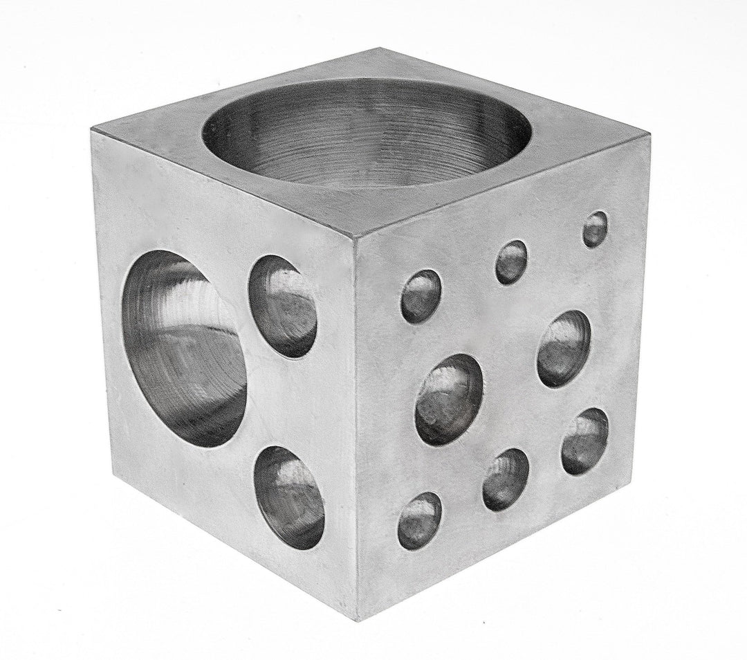 SE JT3403DS Klotzblock mit polierten Hartstahl-Hohlräumen, 5,1 x 5,1 x 5,1 cm 2 x 2 x 2", 2 x 2 x 2"