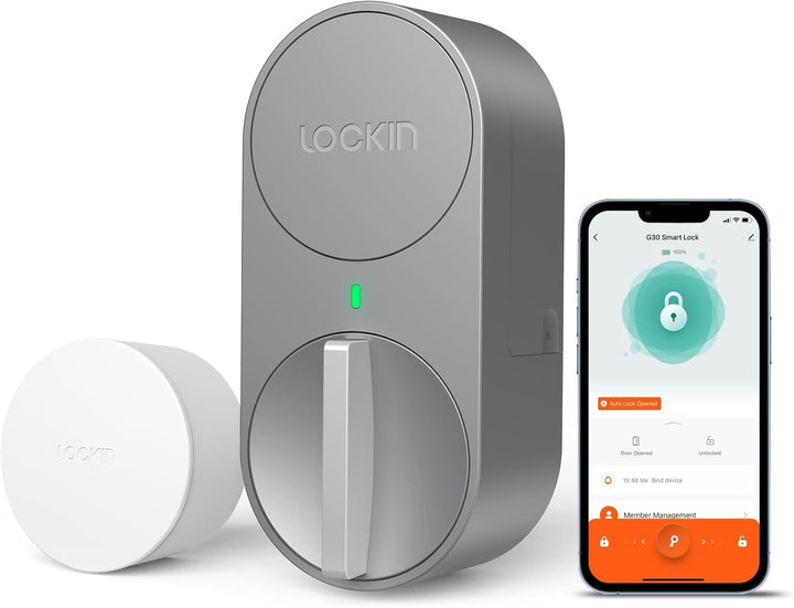 Lockin Smartes Türschloss G30, WLAN & App-Steuerung, Auto-Lock, Alexa- & Google-kompatibel, keyless