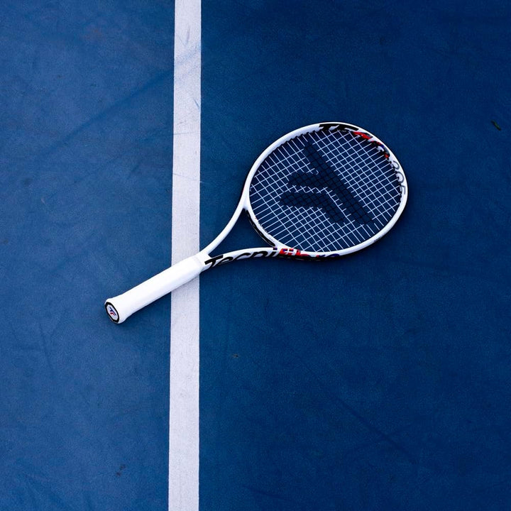 Tecnifibre Tf-40 305 G (16X19) unbesaitet 305g Tennisschläger Turnierschläger Weiss - Schwarz 4_1/4,