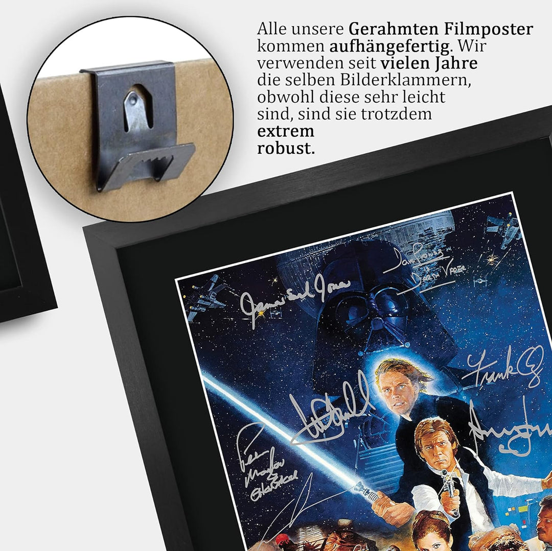 HWC Trading Star Wars Return Of The Jedi A3 Gerahmte Signiert Gedruckt Autogramme Bild Druck-Fotoanz