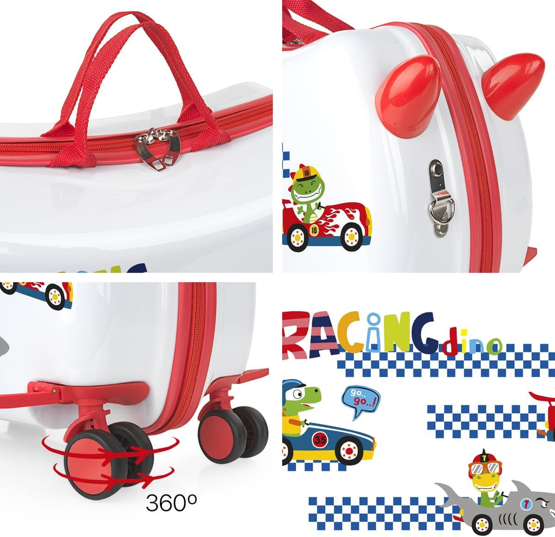 ITACA - kinderkoffer.Handgepäck & Kinderkoffer zum Draufsitzen. Koffer Kinder Jungen Starre Kinder K