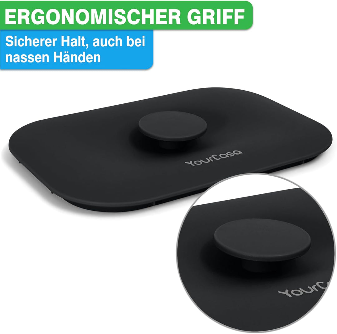 YourCasa Biomülleimer Küche 5L - Komposteimer für alltäglichen Biomüll Behälter - Spülmaschinenfest