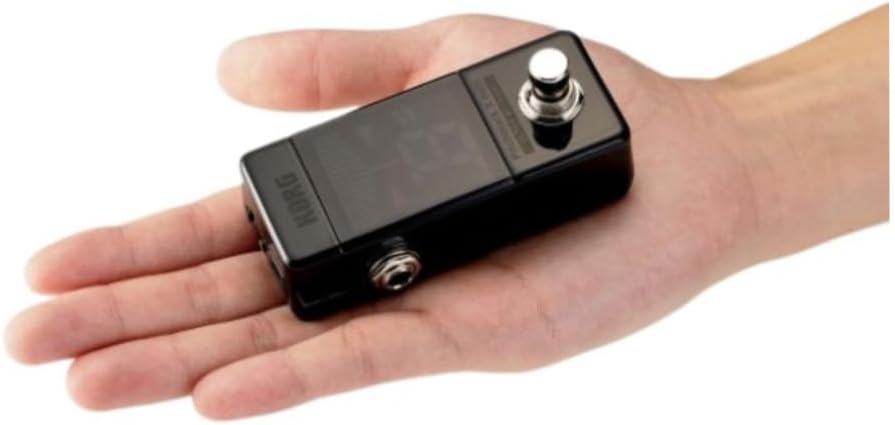 Korg - PB-X-MINI Pitchblack X Series - Chromatic Guitar/Bass Pedal Mini Tuner - Black, PB-X-MINI