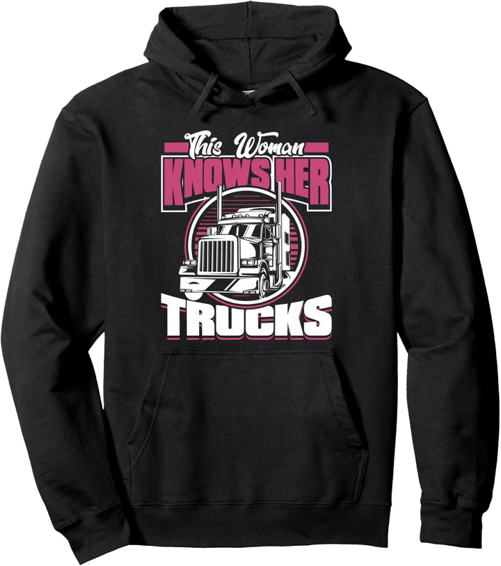 Truckerin Lastwagenfahrerin Brummifahrerin - Lkw Fahrerin Pullover Hoodie