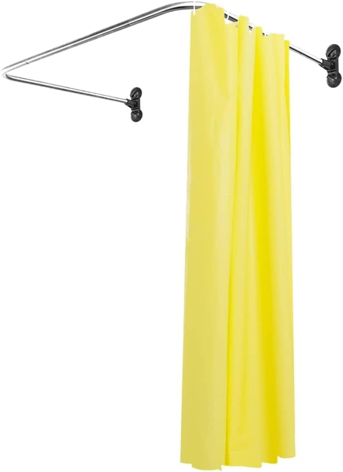 Hershii Duschvorhangstangen U-förmige Vorhangschiene Dusche Badewannenstange Eckgardinenstange Ohne