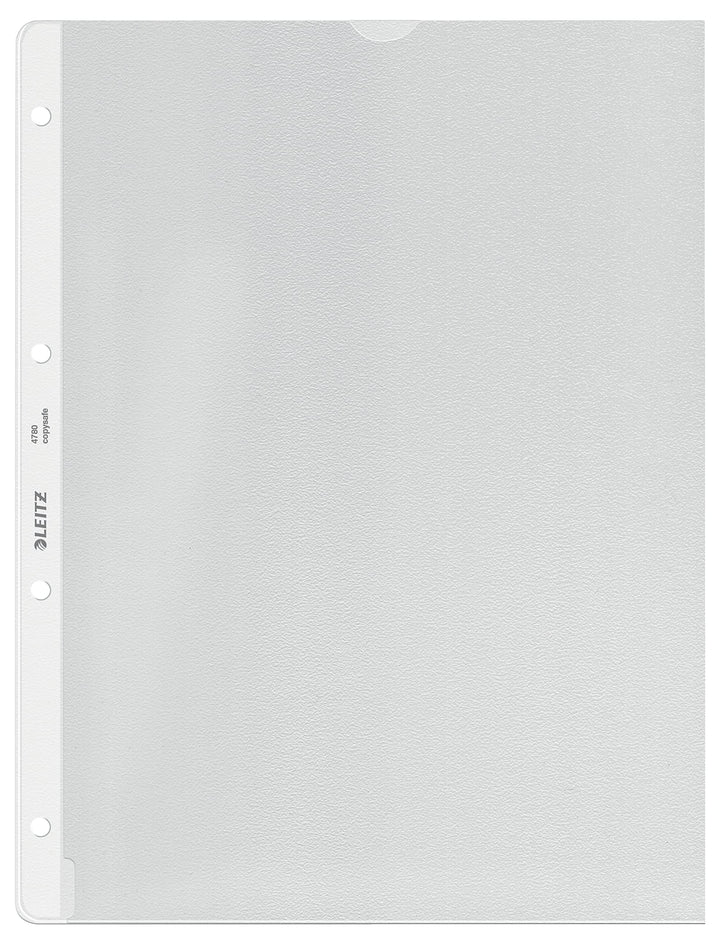 Leitz Prospekthülle, A4, PP, genarbt, dokumentenecht, farblos (100 Stück)