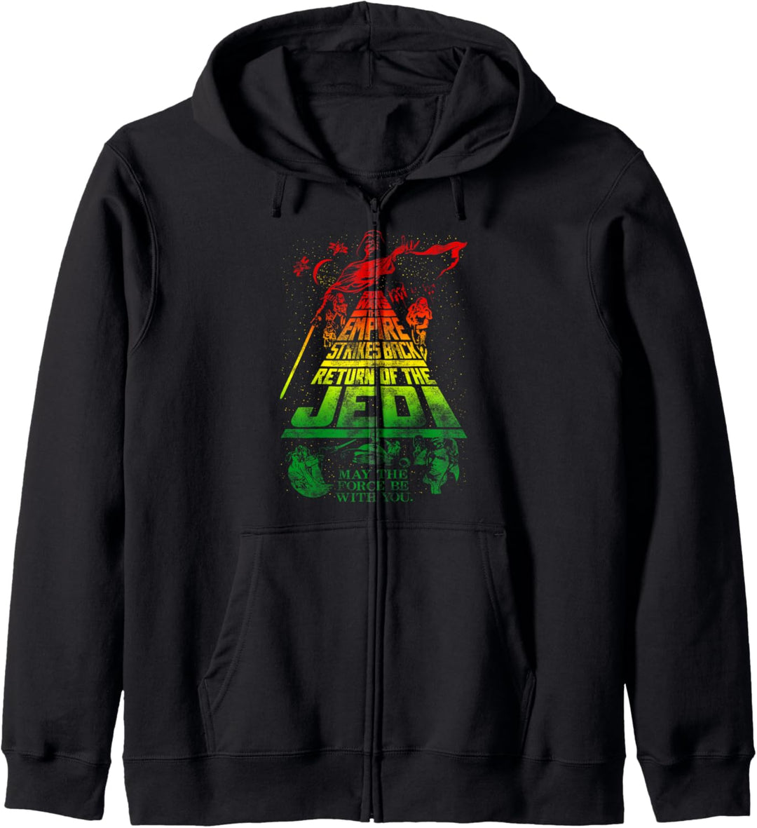 Star Wars Jedi Title Rasta Collage Kapuzenjacke