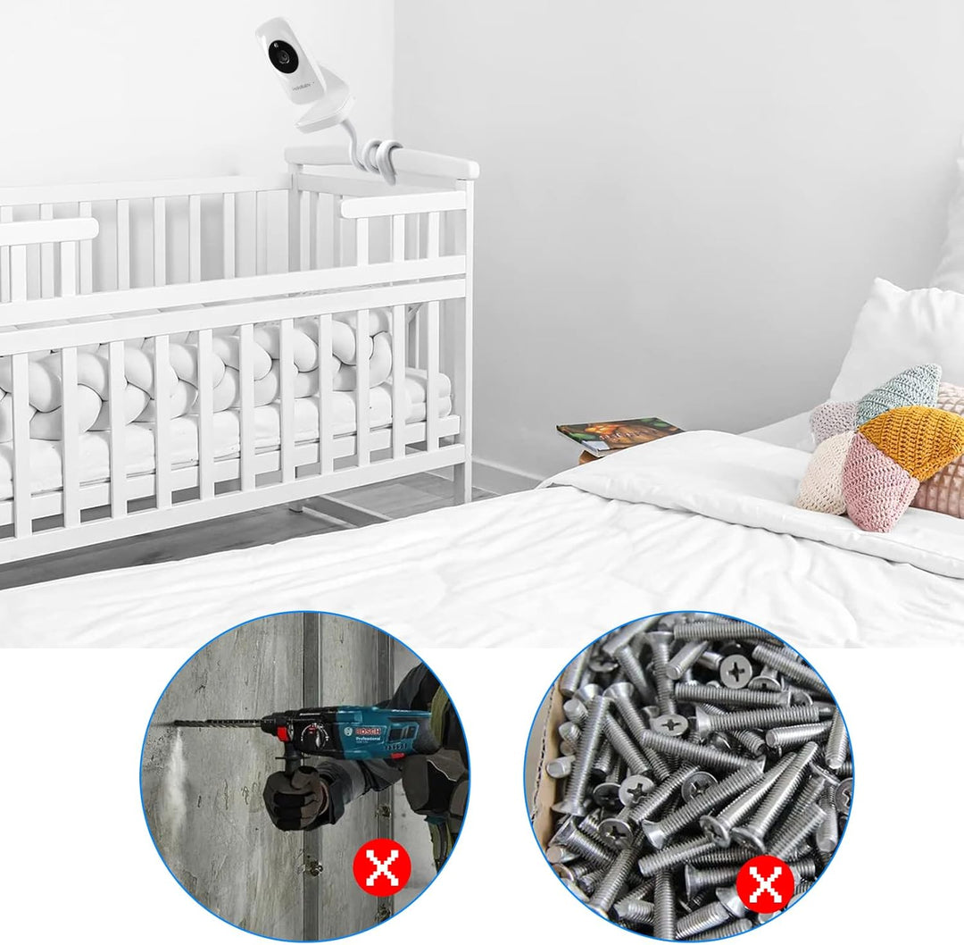 Flexible Babyphone Halterung für HelloBaby HB50, Baby Kamera Holder für HB50, Babyfone Baby Monitor