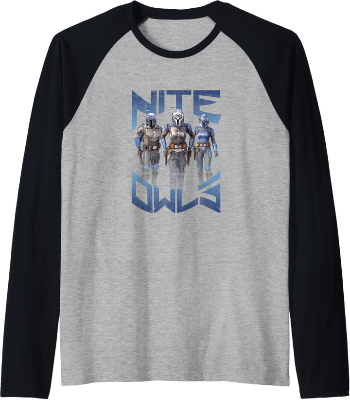 Star Wars: The Mandalorian Bounty Hunters Nite Owls Raglan