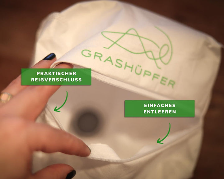GRASHÜPFER® 3 Stück Wiederverwendbare Staubbeutel für Roborock mit Reissverschluss für S8+, S8 Pro U