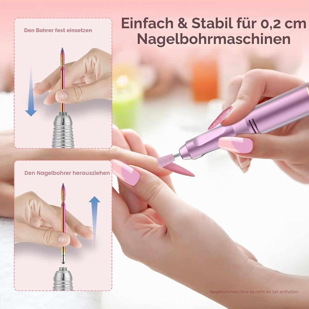 26Stück Nagelfräser Bits Set, 3/32&