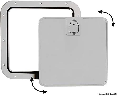Osculati Abnehmbare Inspektionsluke, grau 375 x 375 mm