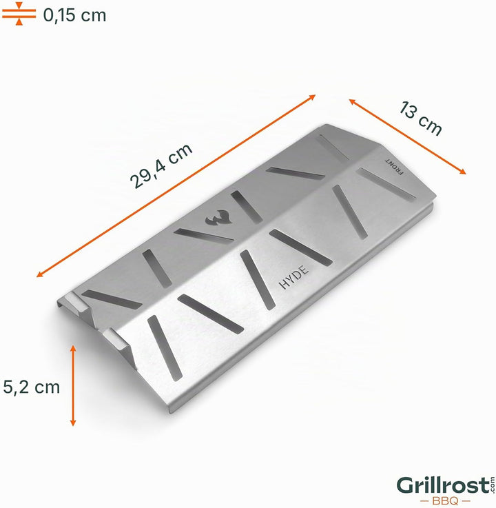 Grillrost.com Das Original Hitzereflektor für Enders Hyde 3|4|6 - Sorgt für gleichmässige Hitze auf