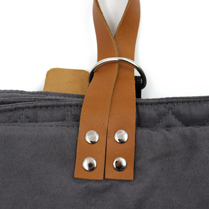 Paws&Co Hundedecke für unterwegs faltbar tragbar perfekt für Camping Picknick Outdoor (Grau, 100x65c