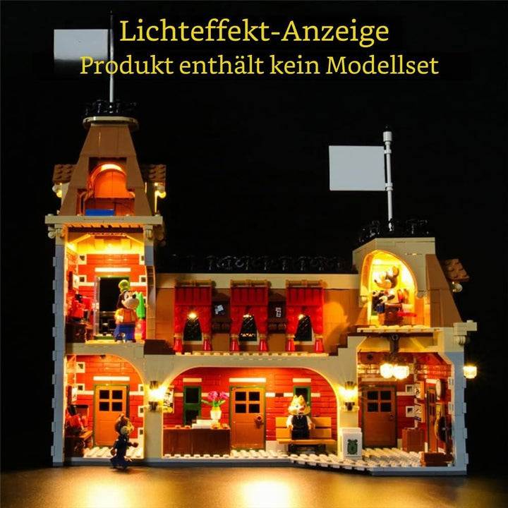 GEAMENT LED Licht-Set Kompatibel mit Lego Disney Zug mit Bahnhof (Disney Train and Station) - Beleuc