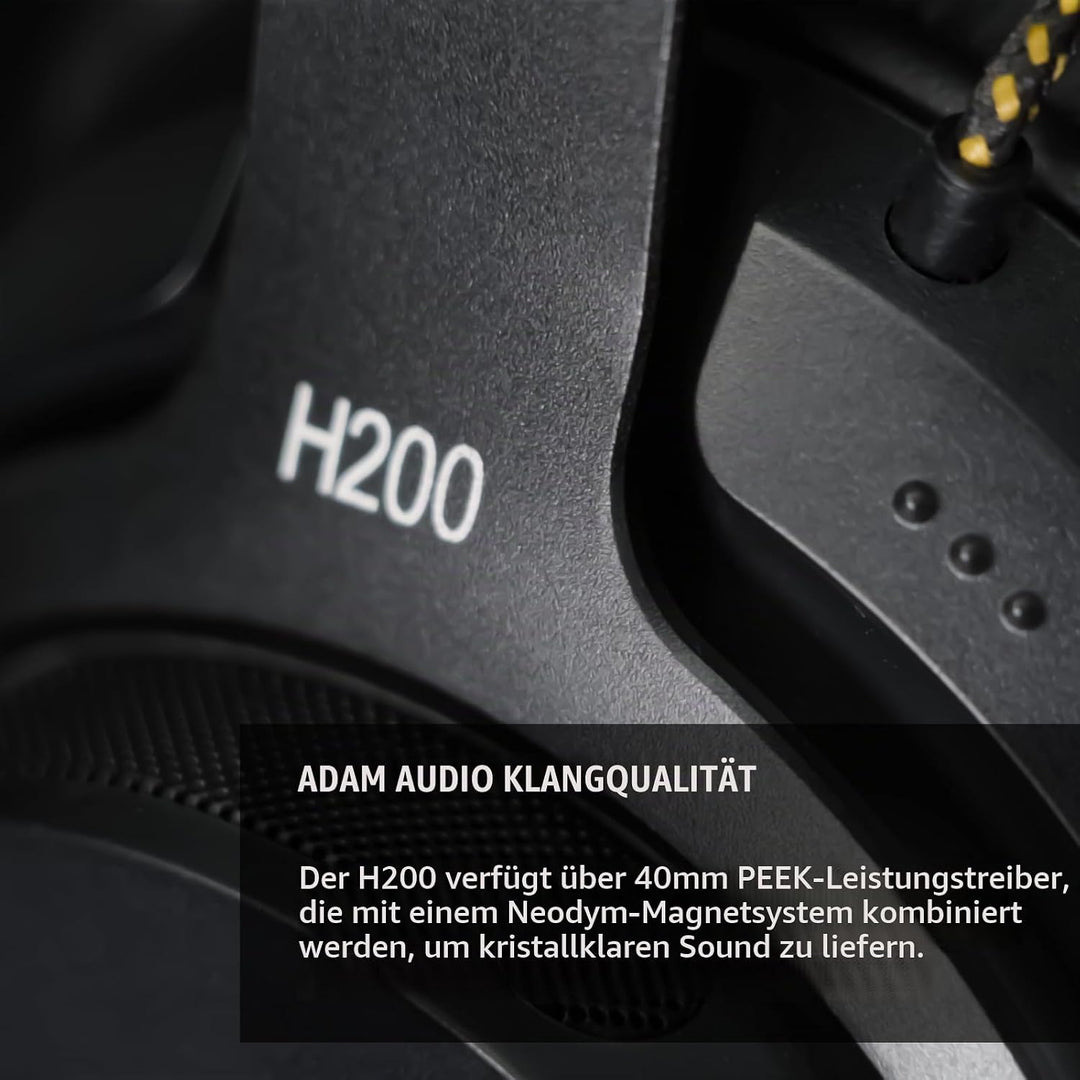ADAM Audio H200: Geschlossene Studiokopfhörer mit mitgelieferter Software zur Klangoptimierung und S