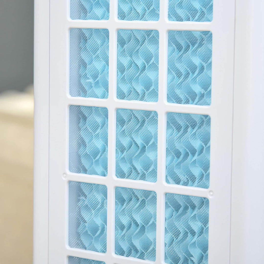 HOMCOM Turmventilator mit Fernbedienung 105cm Ventilator, Standventilator 52° oszillierende Luftkühl