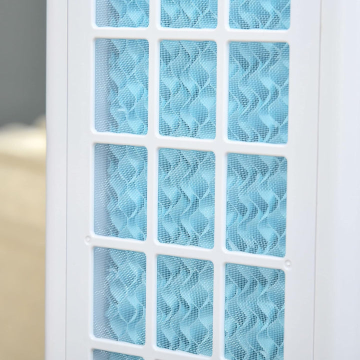 HOMCOM Turmventilator mit Fernbedienung 105cm Ventilator, Standventilator 52° oszillierende Luftkühl