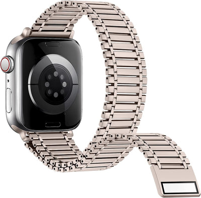 Edelstahl Uhrenarmband kompatibel Für Apple watch Armband 49 45 44 42mm Damen/Herren,22mm Metall Loo