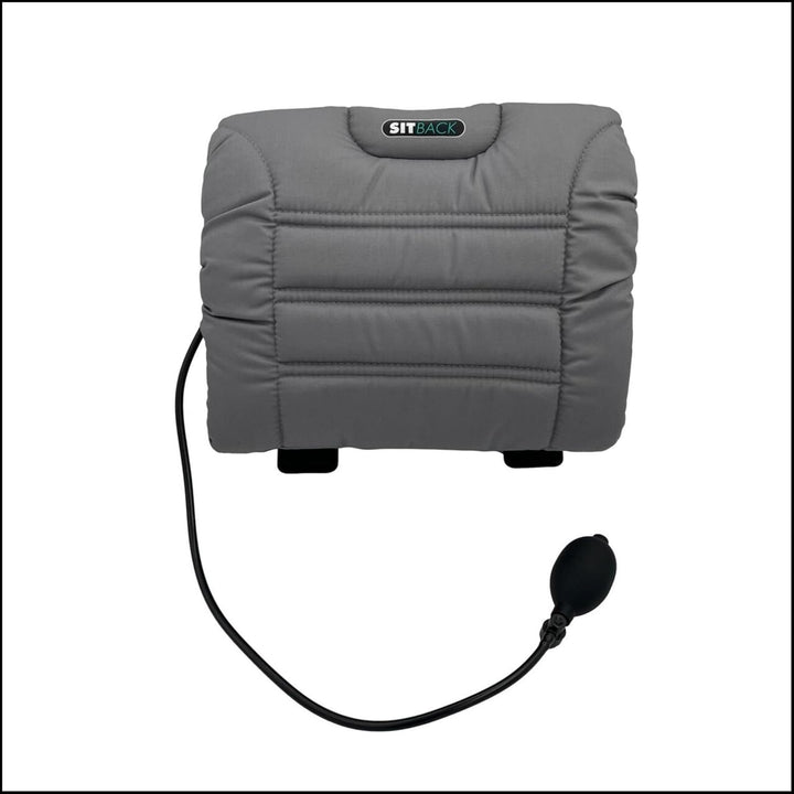Sitback Air Universales Rückenstützkissen Stoff Grau, Stoff Grau