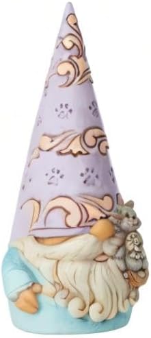 Enesco Jim Shore Heartwood Creek Zwerg mit Einer Katze, 14 cm, Mehrfarbig