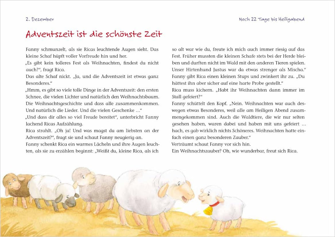 Ricas Weihnachtsüberraschung: Ein Adventskalender zum Vorlesen und Gestalten eines Fensterbildes (Ad