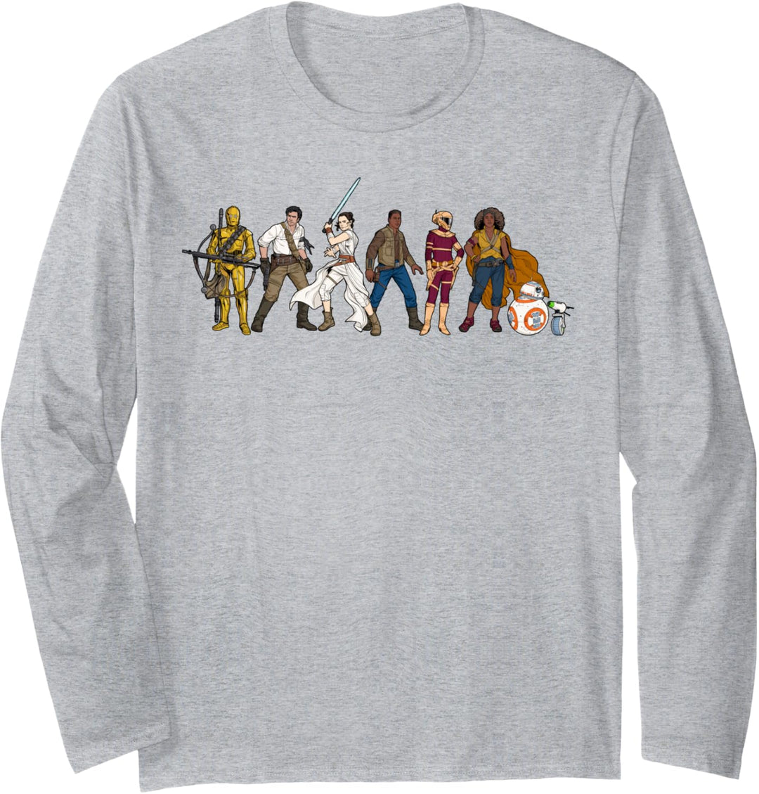 Star Wars: The Rise Of Skywalker Rebel Alliance Line Up Langarmshirt