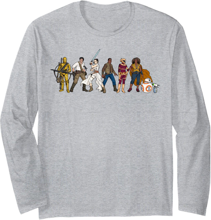 Star Wars: The Rise Of Skywalker Rebel Alliance Line Up Langarmshirt