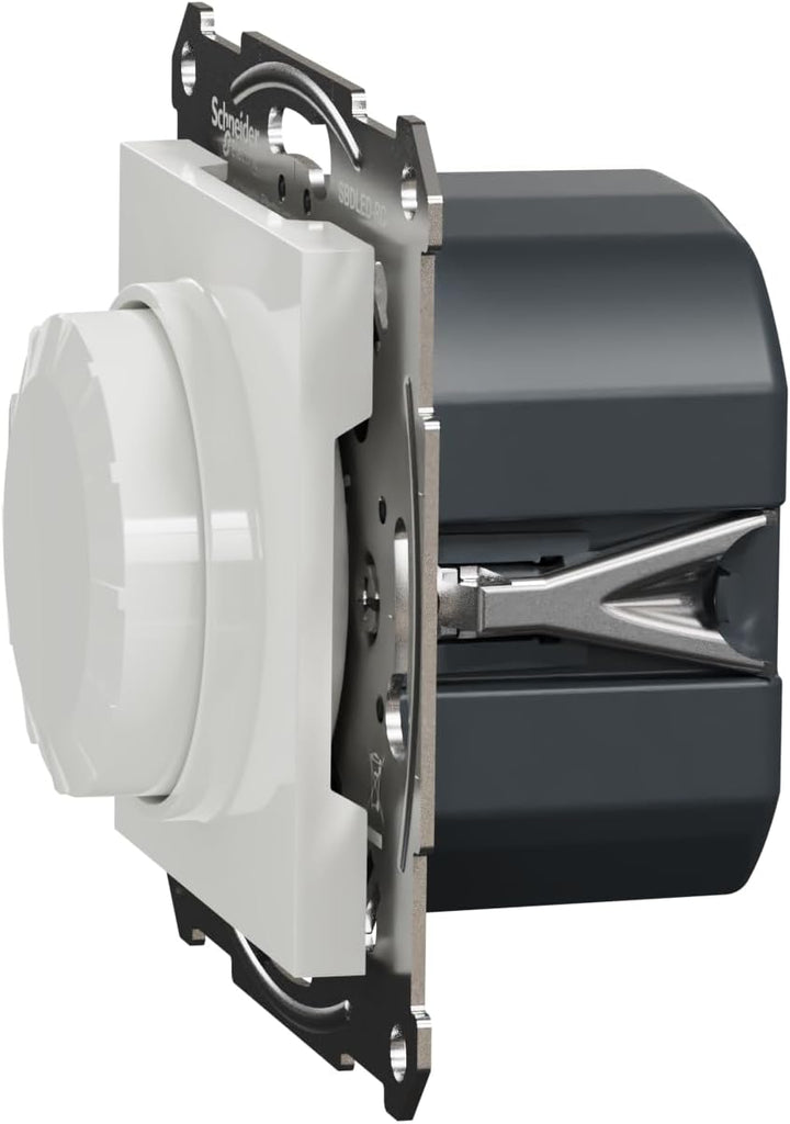 Schneider Electric Asfora EPH6870121D Dimmerschalter, Drehdimmer für LED Lampen Halogenlampen, 230V,