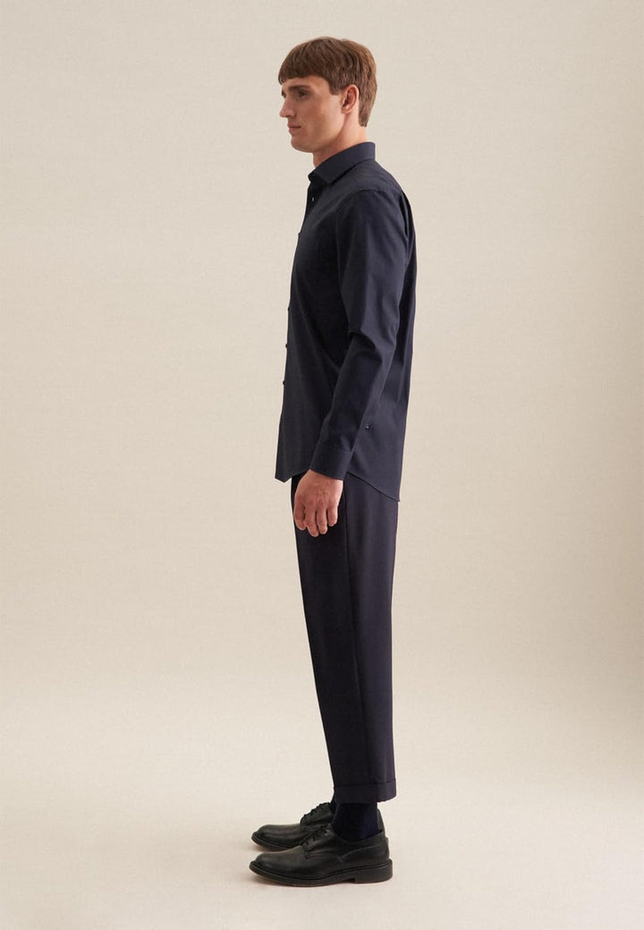 Seidensticker Herren Business-Hemd - Regular Fit - Bügelfrei- Kent-Kragen - Langarm - 100% Baumwolle