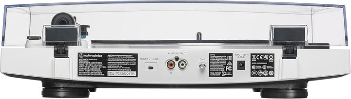 Audio-Technica LP3XBTWH Kabelloser Automatischer Plattenspieler Weiss White Bluetooth Single, White