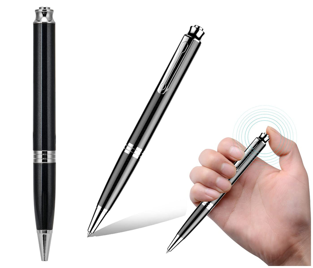 Pen Voice Recorder Q60 | 8GB USB-Aufnahmegerät | Diktiergerät mit Sprachaktivierung, 192kbps HD-Audi